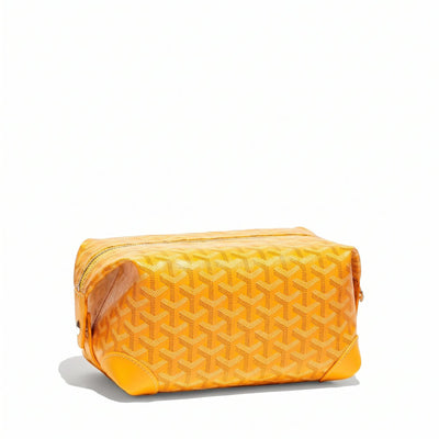 Canvas Bowling Toiletry Bag - Yellow