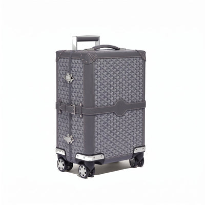 Canvas Rolling Trolley Suitcase - Cabin - Grey