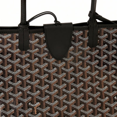 Canvas Tote with Personalized Stripes - Small - Black - 3