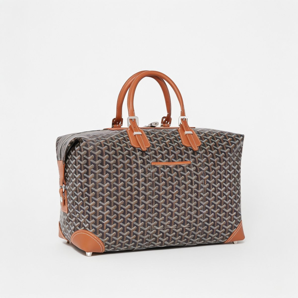Canvas Bowling Travel Bag - 45cm - Black & Tan