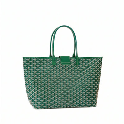 Canvas Tote with Personalized Stripes - Small - Green