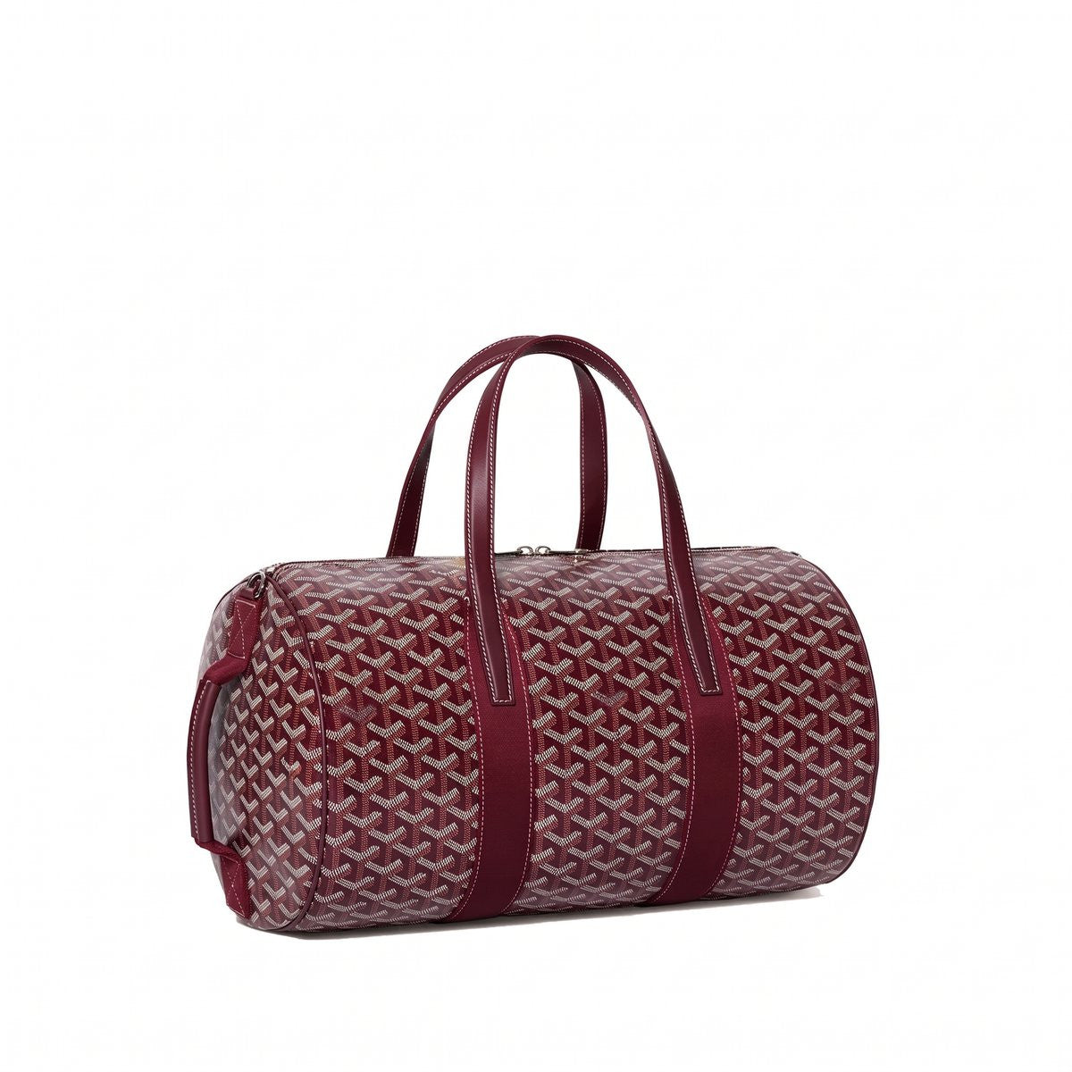 Canvas Sports Duffel Bag - Burgundy