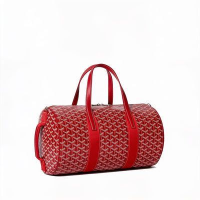 Canvas Sports Duffel Bag - Red