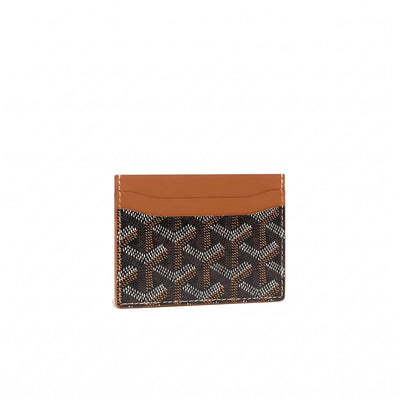 Classic Bi-Fold Card Holder - Black & Tan