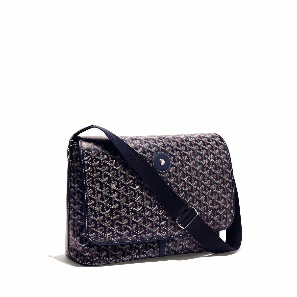 Classic Messenger Bag - Medium - Navy Blue
