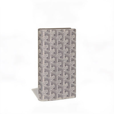Long Snap Wallet with Card Slots - Grey