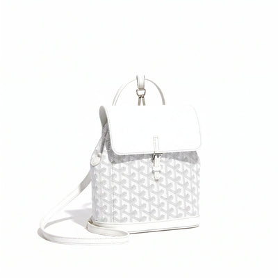 Mini Canvas Backpack - White