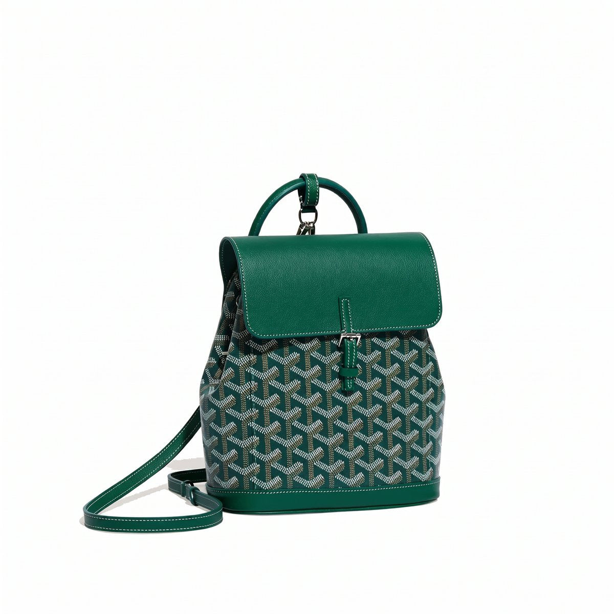 Mini Canvas Backpack - Green