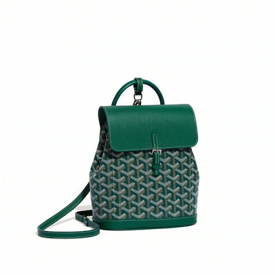 Mini Canvas Backpack - Green
