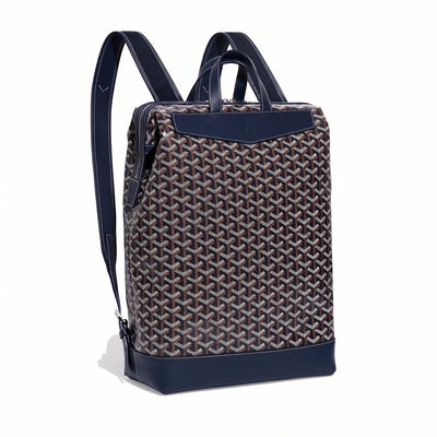 Medium Canvas Backpack - Navy Blue