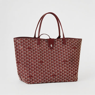 Lightweight Canvas Tote Bag - Large - Burgundy