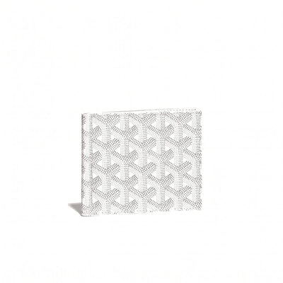 Leather Money Clip Card Holder - White