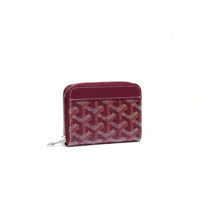 Compact Snap Coin Purse - Burgundy