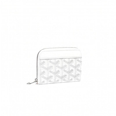 Compact Snap Coin Purse - White