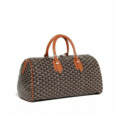 Canvas Travel Duffel - 45cm - Black & Tan