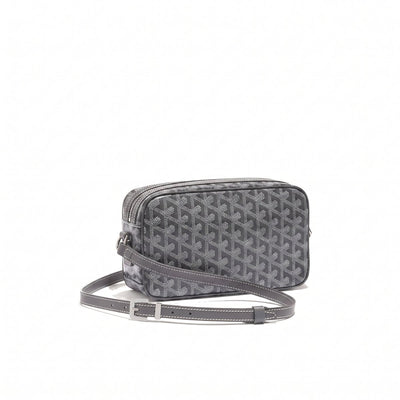 Compact Crossbody Flap Bag - Grey