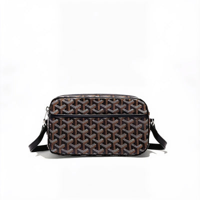 Compact Crossbody Flap Bag - Black - 2