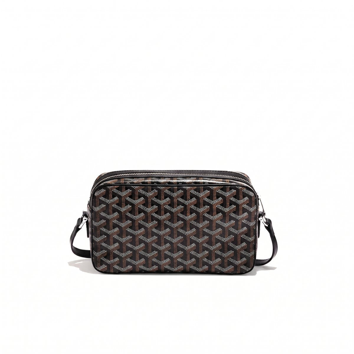 Compact Crossbody Flap Bag - Black - 3