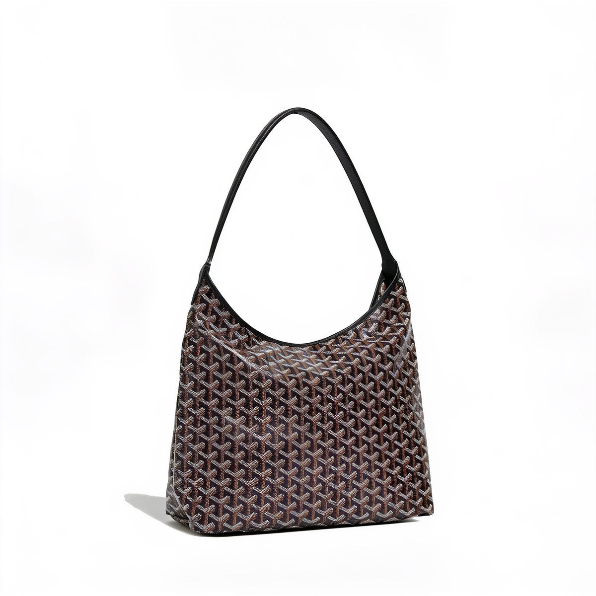 Slouchy Hobo Shoulder Bag - Black
