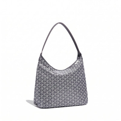 Slouchy Hobo Shoulder Bag - Grey