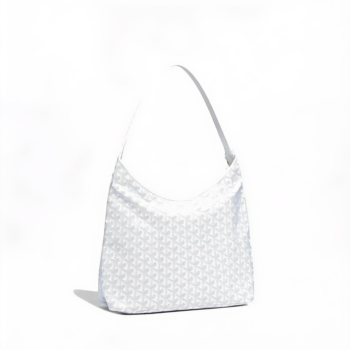 Slouchy Hobo Shoulder Bag - White