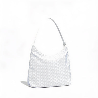 Slouchy Hobo Shoulder Bag - White