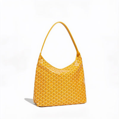 Slouchy Hobo Shoulder Bag - Yellow