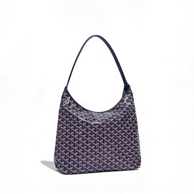 Slouchy Hobo Shoulder Bag - Navy Blue