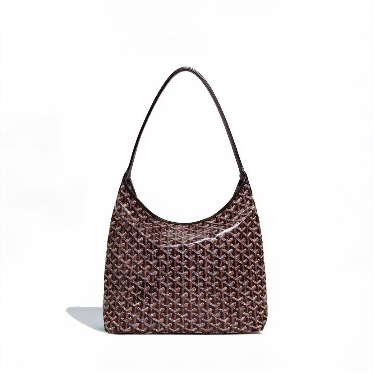 Slouchy Hobo Shoulder Bag - Black - 2
