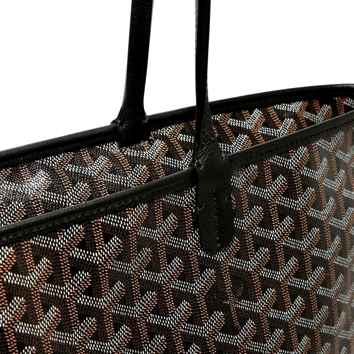 Zippered Canvas Tote - Medium - Black - 3