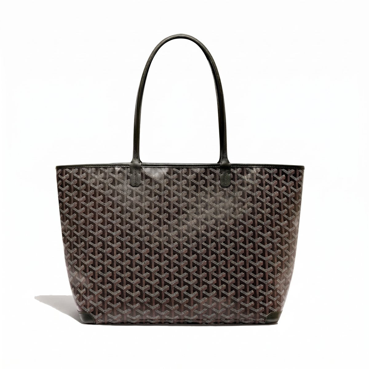 Zippered Canvas Tote - Medium - Black - 2