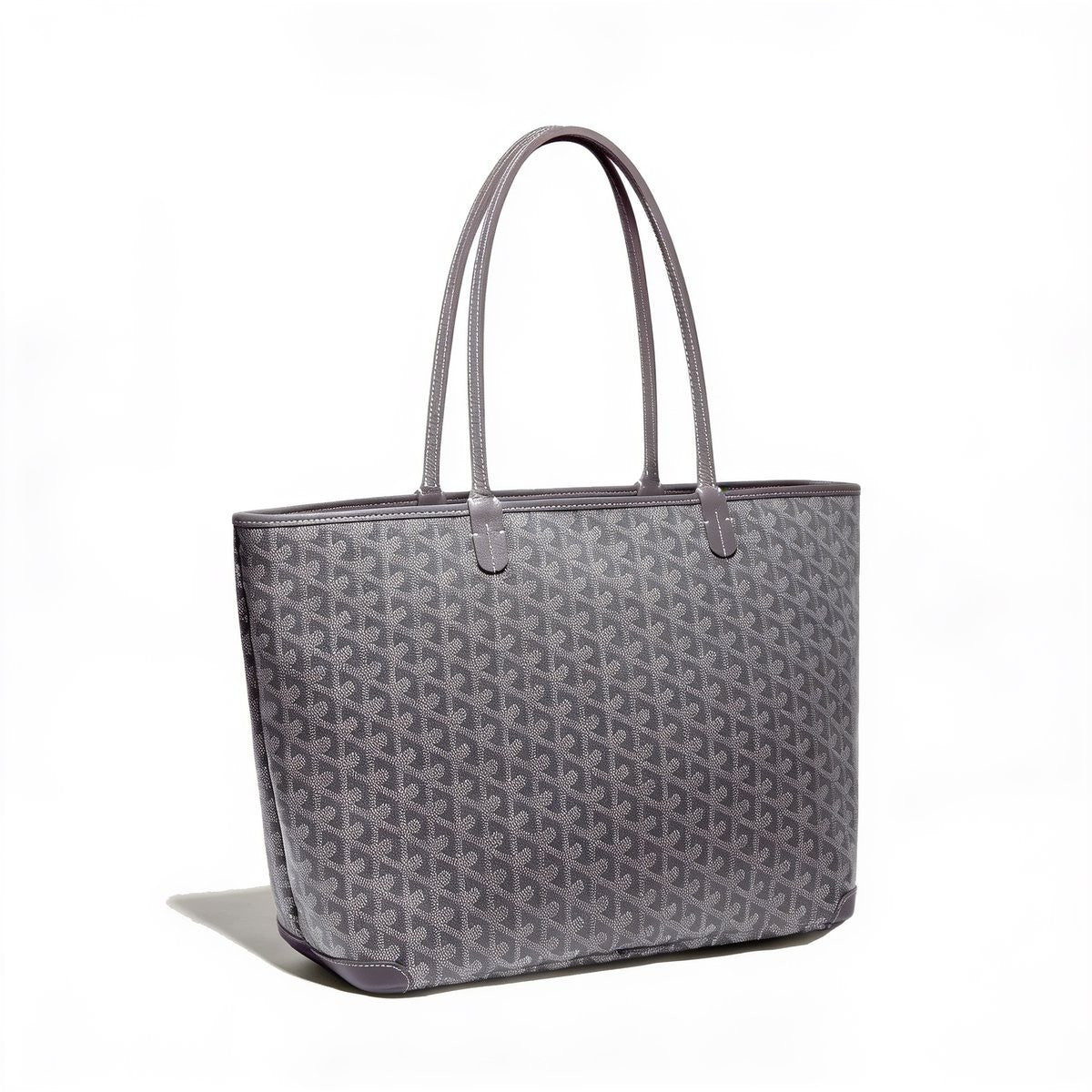 Zippered Canvas Tote - Medium - Grey