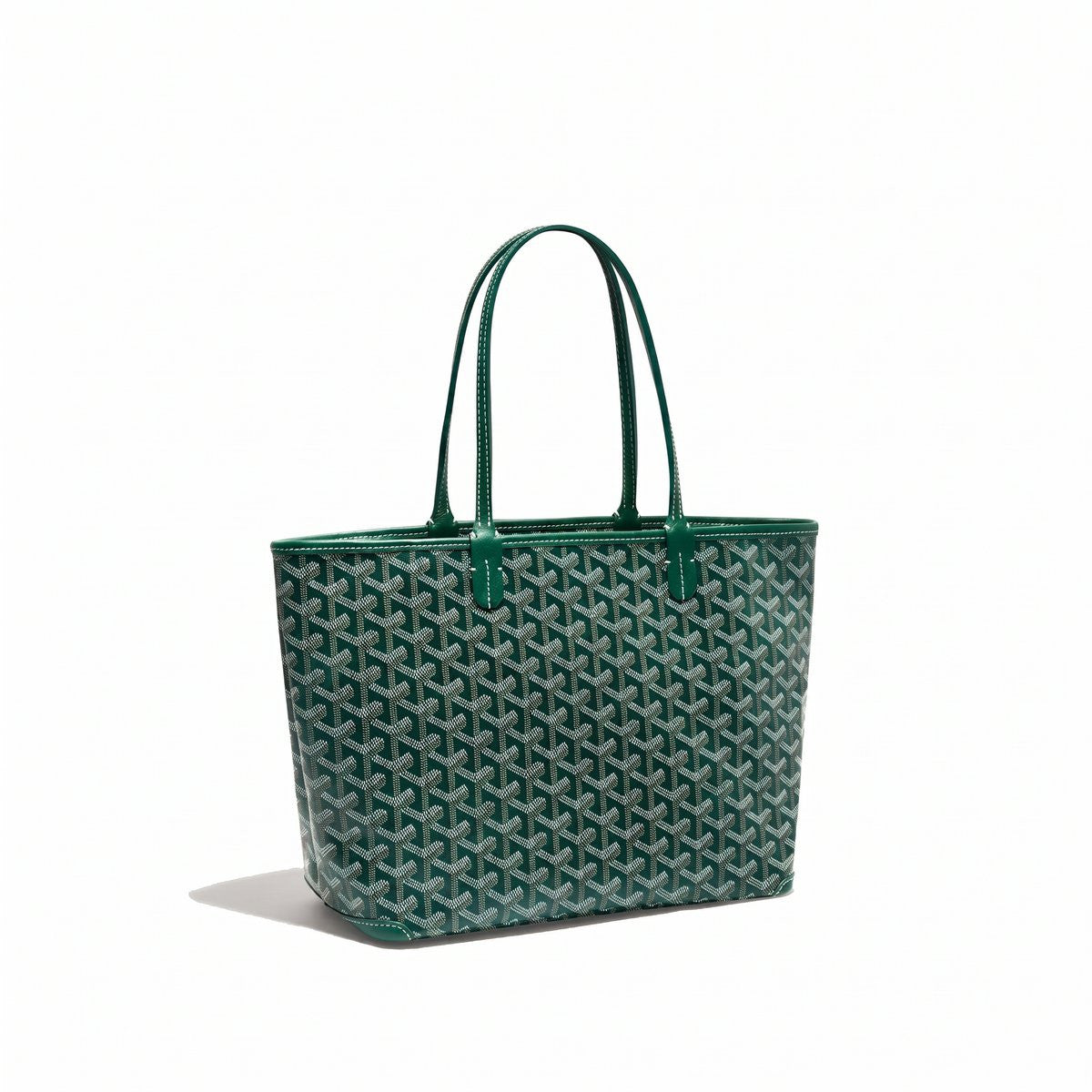 Zippered Canvas Tote - Small - Green