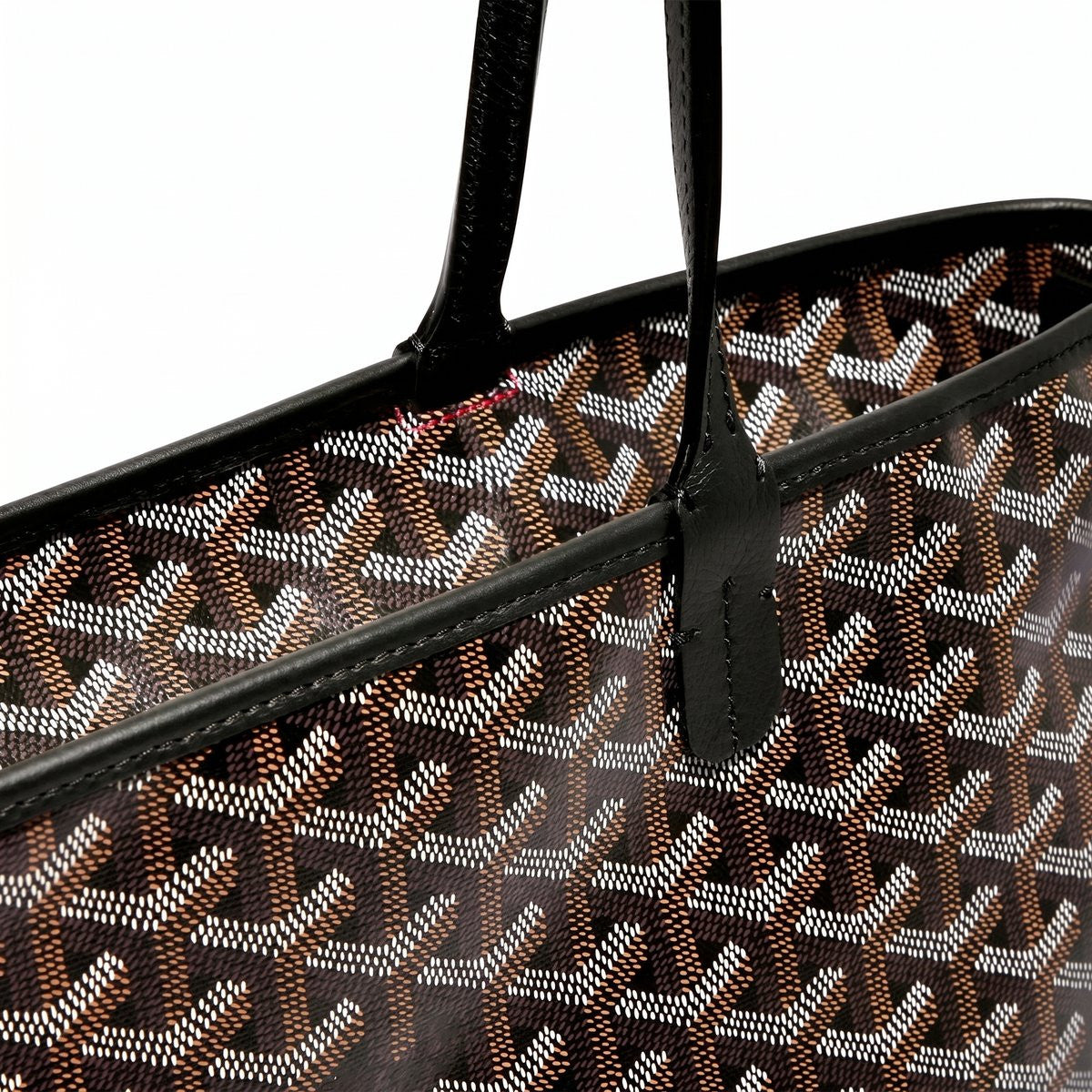Zippered Canvas Tote - Small - Black - 3