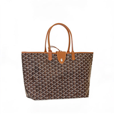 Lightweight Canvas Tote Bag - Small - Black & Tan