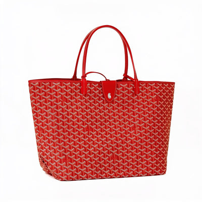 Lightweight Canvas Tote Bag - Large - Red