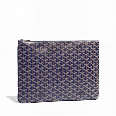 Flat Document Pouch - Extra Large - Navy Blue