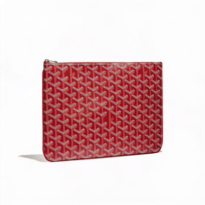 Flat Document Pouch - Medium - Red