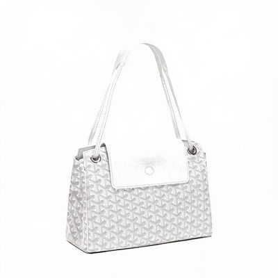Soft Drawstring Bucket Bag - White
