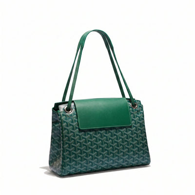 Soft Drawstring Bucket Bag - Green