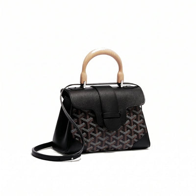 Soft Leather Mini Crossbody Bag - Black