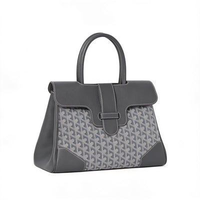 Structured Convertible Tote Bag - Grey