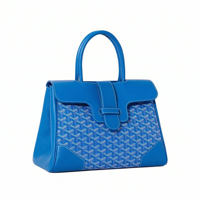Structured Convertible Tote Bag - Sky Blue