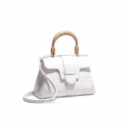 Soft Leather Mini Crossbody Bag - White