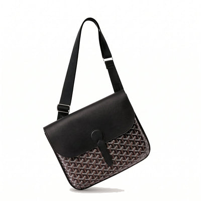Sporty Messenger Crossbody - Medium - Black - 2
