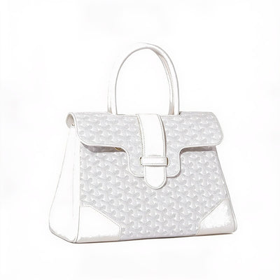 Structured Convertible Tote Bag - White