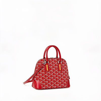 Mini Structured Top-Handle Bag - Red