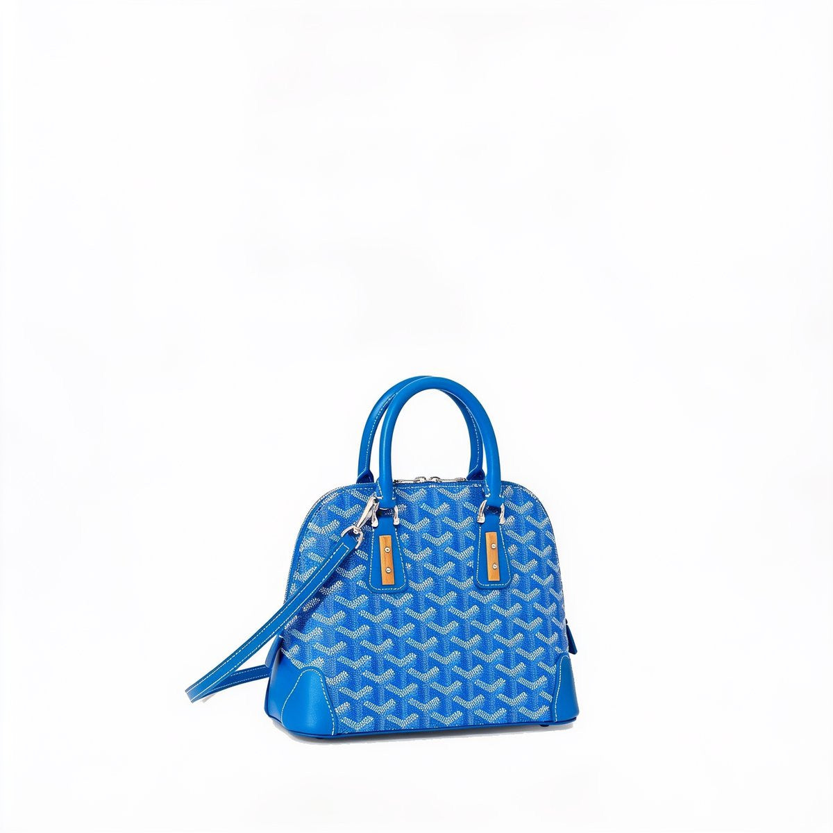 Mini Structured Top-Handle Bag - Sky Blue