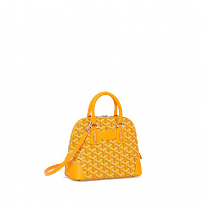 Mini Structured Top-Handle Bag - Yellow