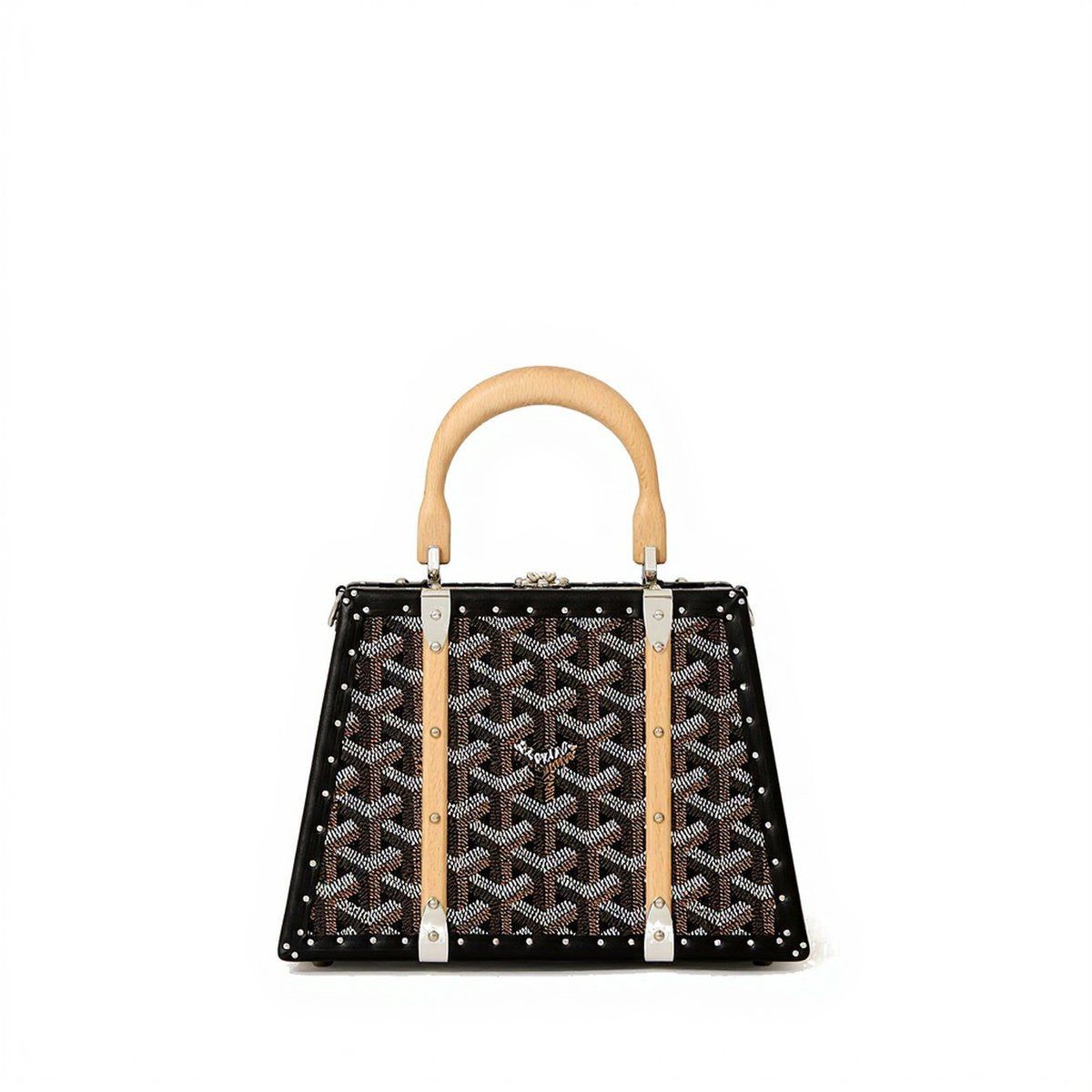 Mini Structured Trunk Crossbody - Black - 2